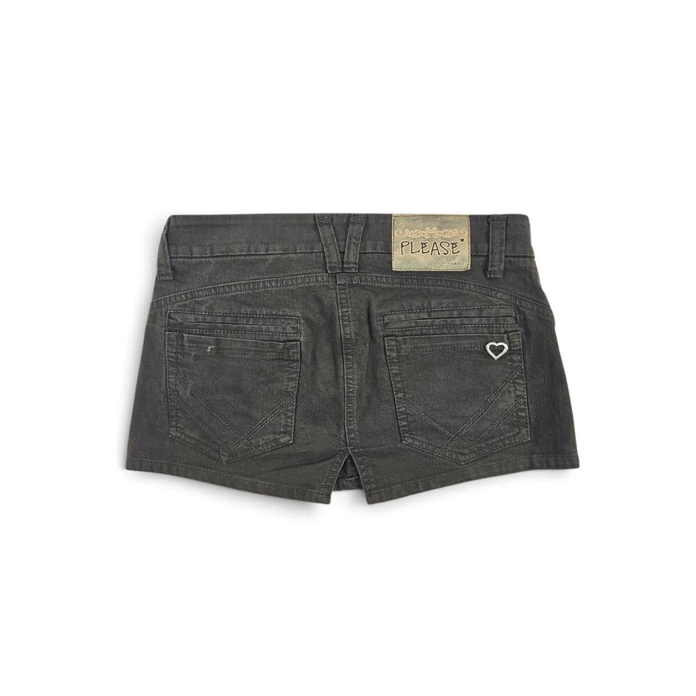 Y2k Euro Denim Mini Skirt Vintage Subversive- Size Small - Picture 2 of 6